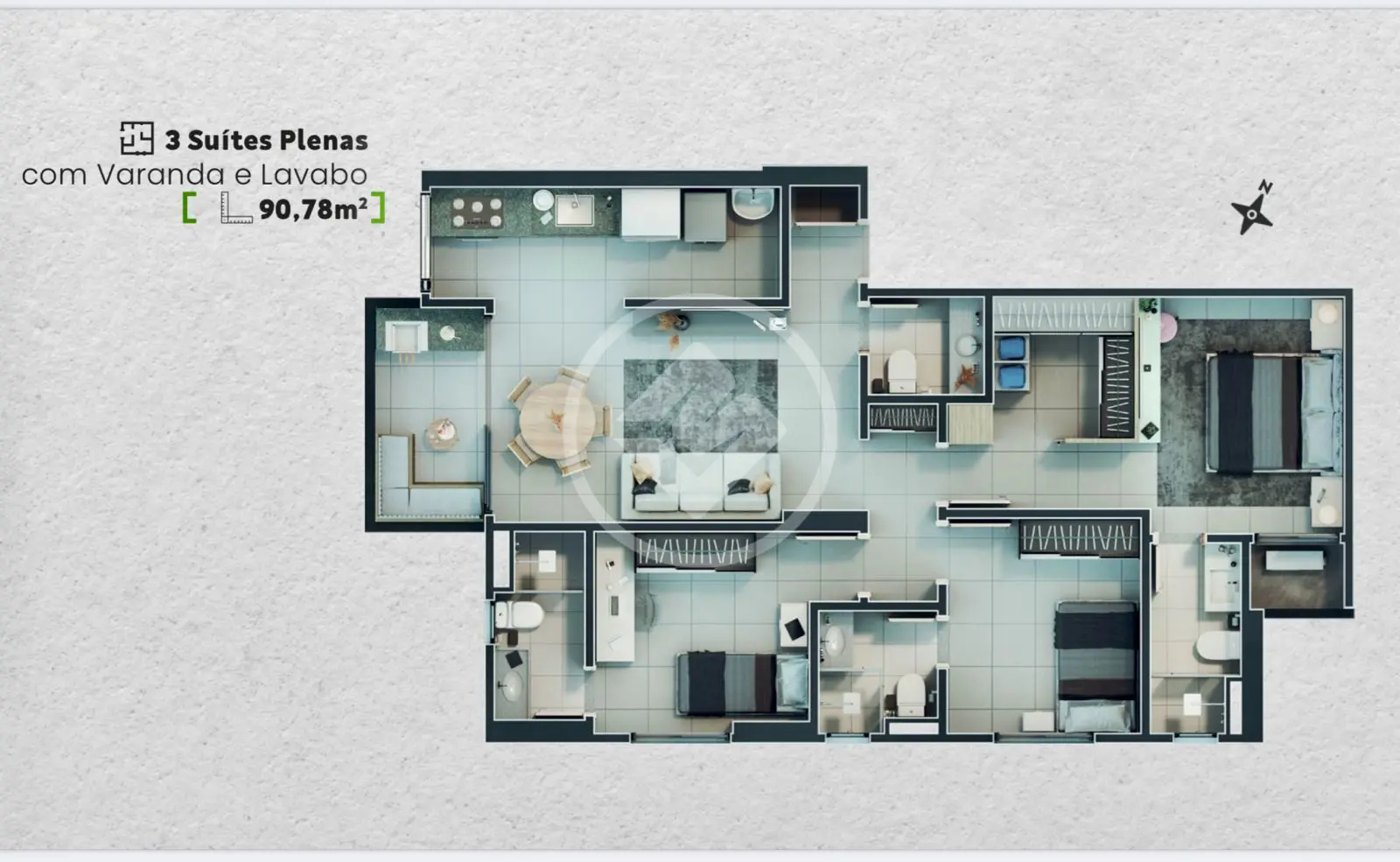 Imagem 4 - Apartamento em Parque Amazônia, Goiânia - GO