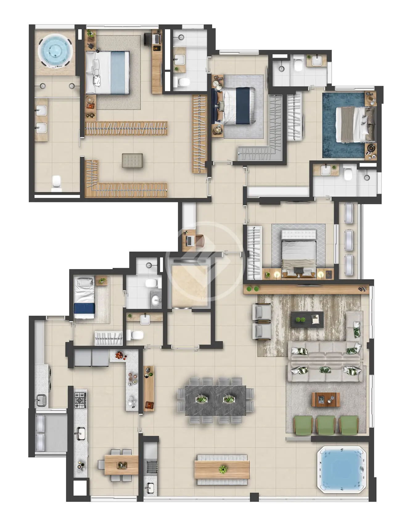 Apartamento Park Lozandes, Goiânia - GO — foto 1