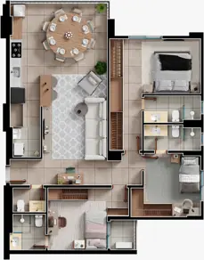 Apartamento Setor Pedro Ludovico, Goiânia - GO — foto 2