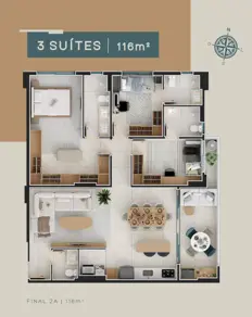Imagem 3 - Apartamento em Setor Oeste, Goiânia - GO