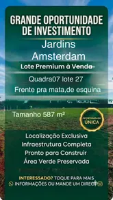 Terreno Condomínio Jardins Amsterdã, Goiânia - GO — foto 1
