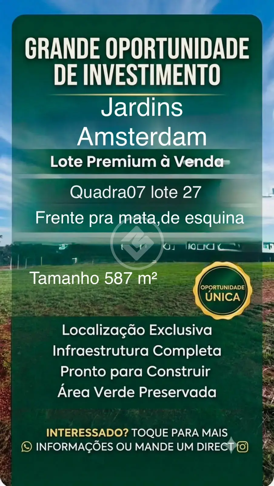 Imagem 1 - Terreno Condomínio em Jardins Amsterdã, Goiânia - GO