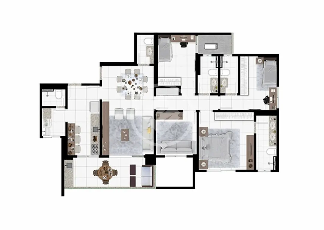 Apartamento Setor Oeste, Goiânia - GO — foto 2