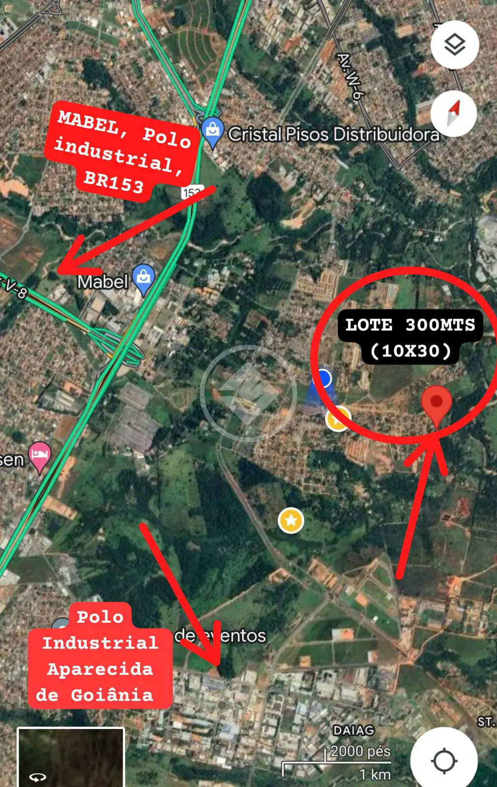Terreno Vale do Sol, Aparecida de Goiânia - GO — foto 1
