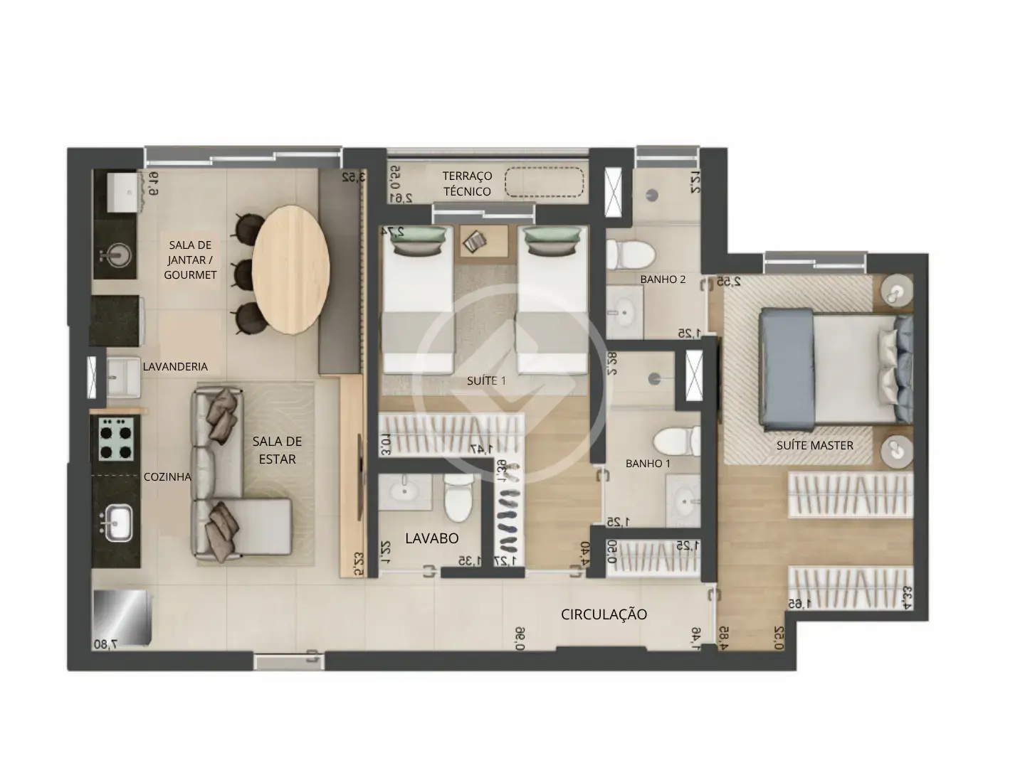 Imagem 1 - Apartamento em Parque Baguaçu, Araçatuba - SP