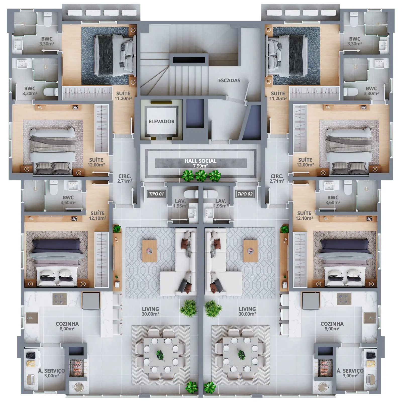 Imagem 3 - Apartamento em Meia Praia, Itapema - SC