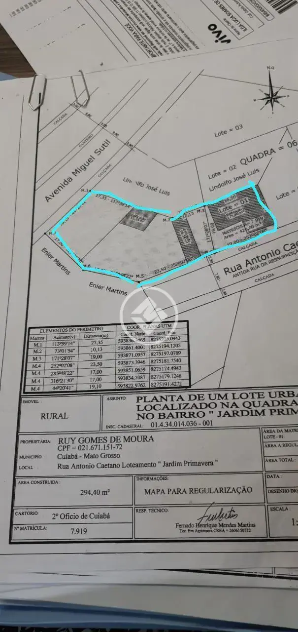 Imagem 1 - Terreno Comercial em Centro-Sul, Cuiabá - MT