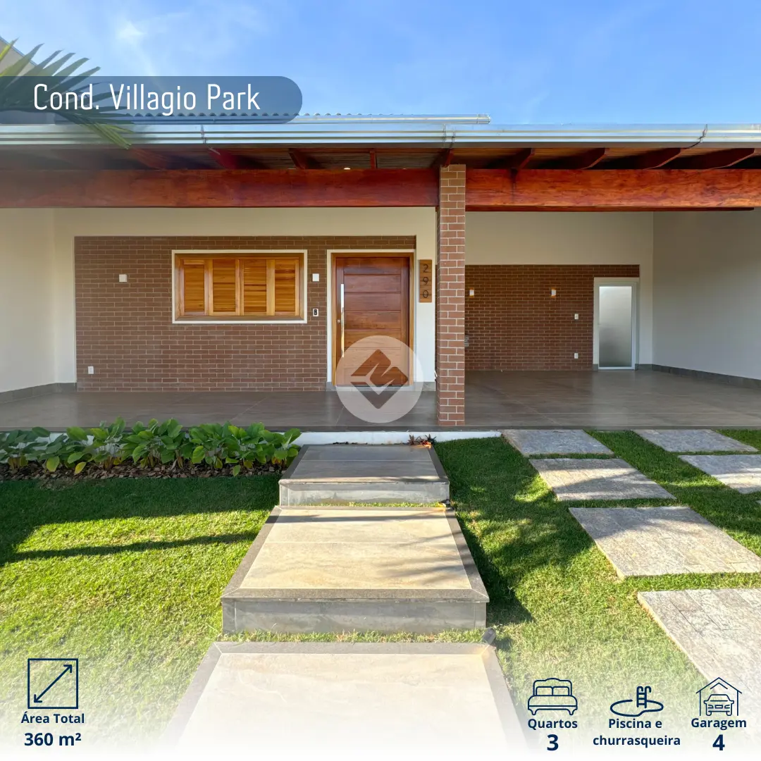 Casa Condomínio Loteamento Residencial Villágio I, Araxá - MG — foto 1