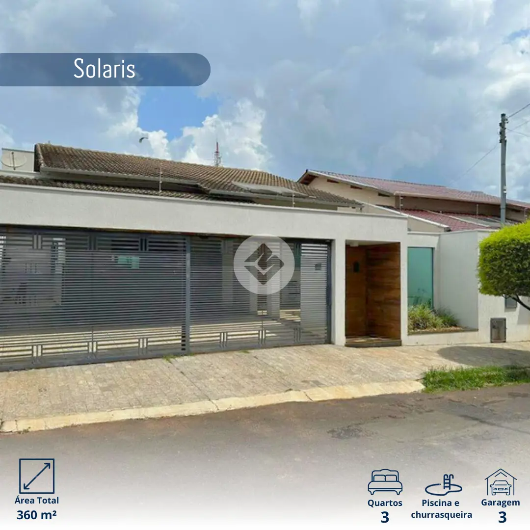 Casa Loteamento Residencial Solaris, Araxá - MG — foto 1