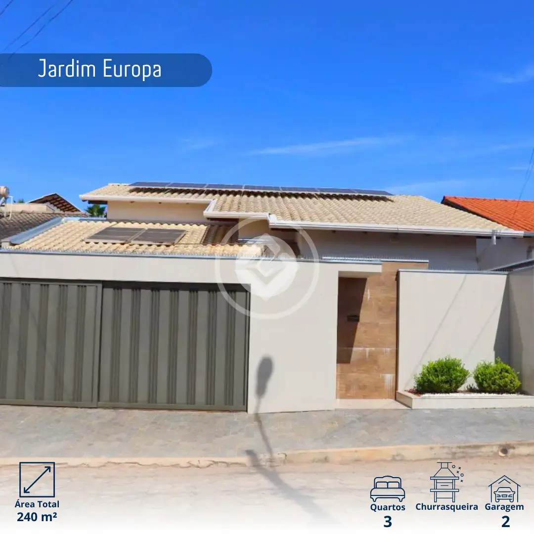 Imagem 1 - Casa em Jardim Europa, Araxá - MG