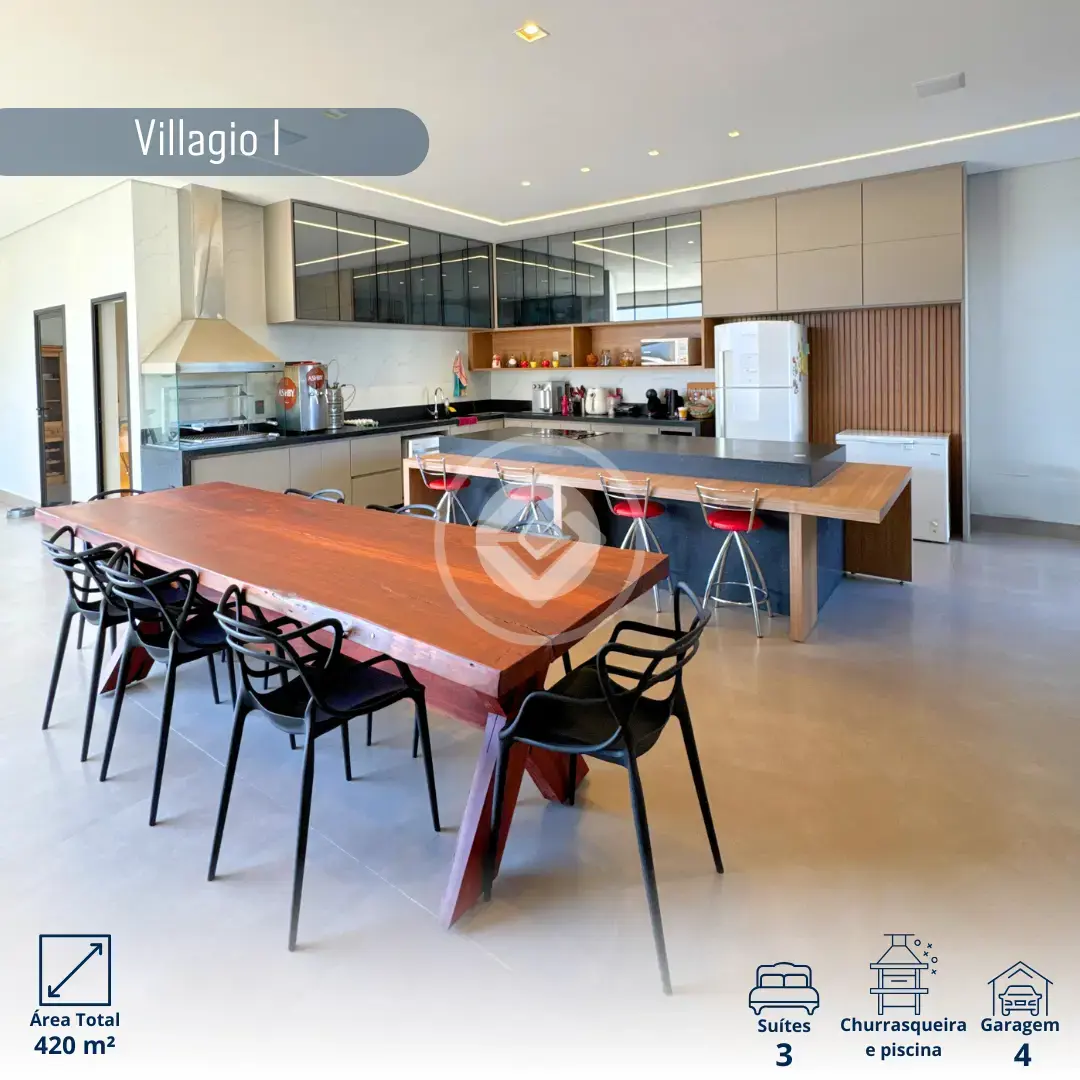 Imagem 1 - Casa Condomínio em Loteamento Residencial Villágio I, Araxá - MG