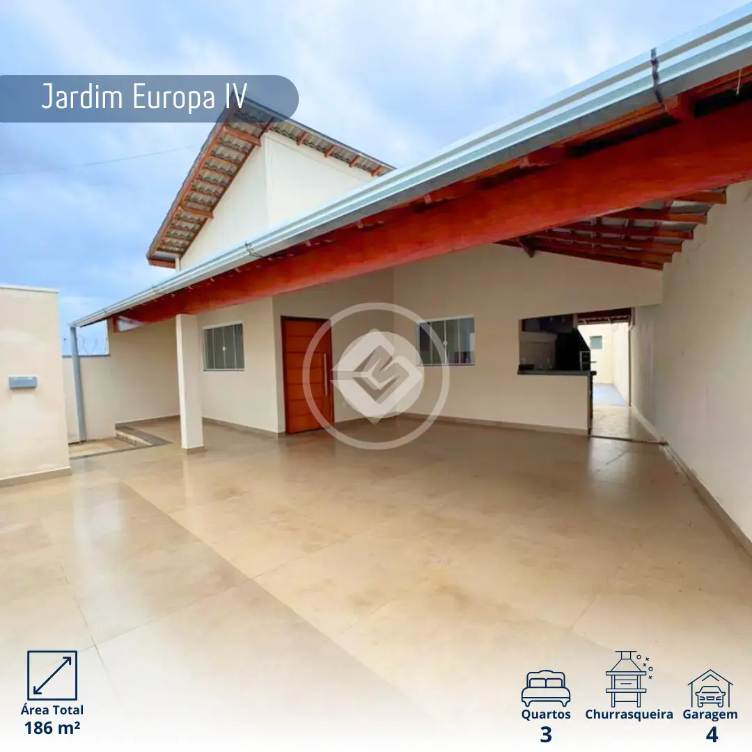 Imagem 1 - Casa em Jardim Europa IV, Araxá - MG