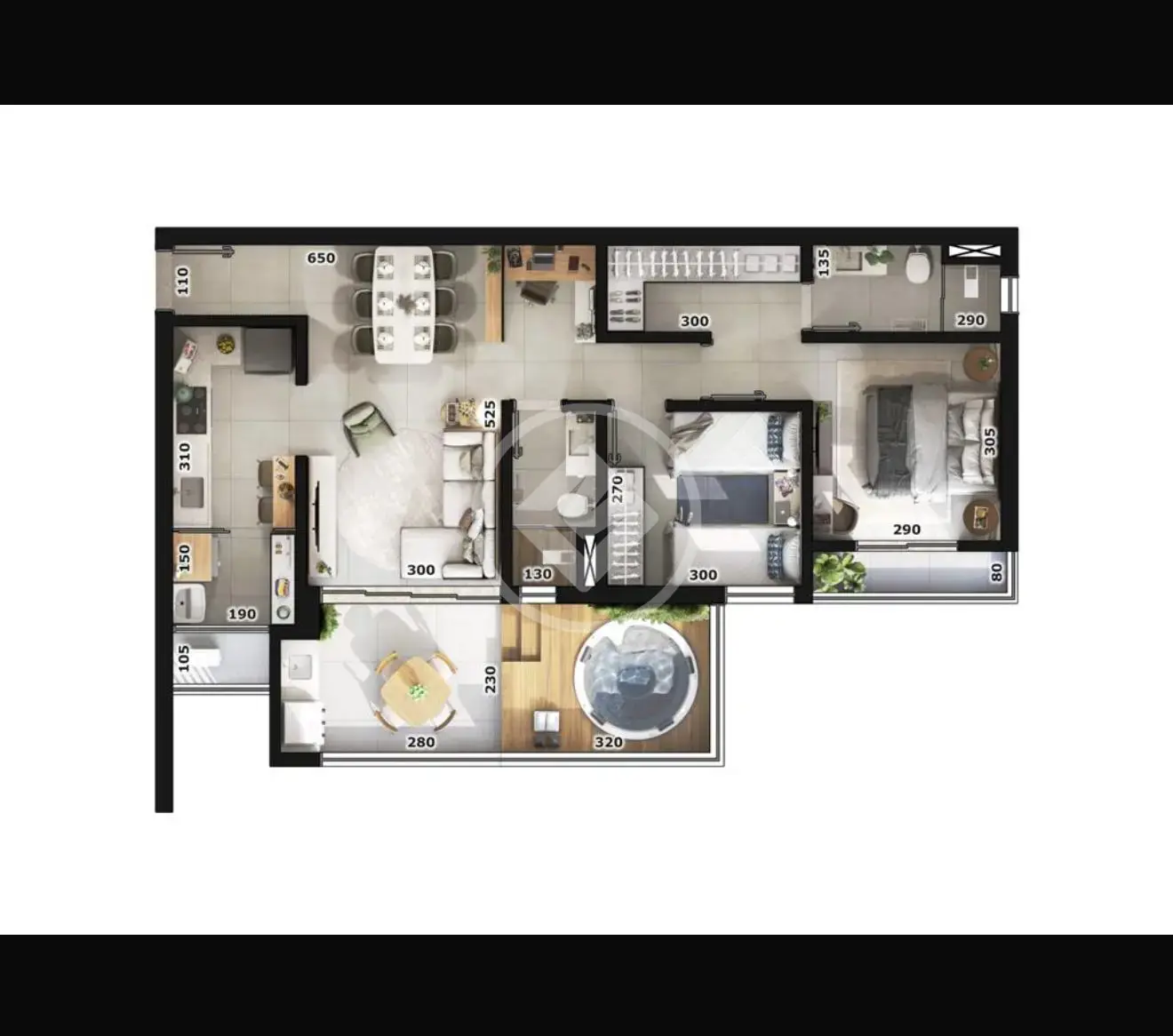 Imagem 1 - Apartamento em Fertiza, Araxá - MG