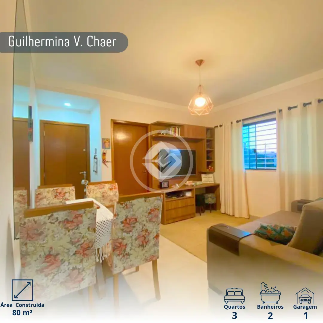 Imagem 1 - Apartamento em Guilhermina Vieira Chaer, Araxá - MG