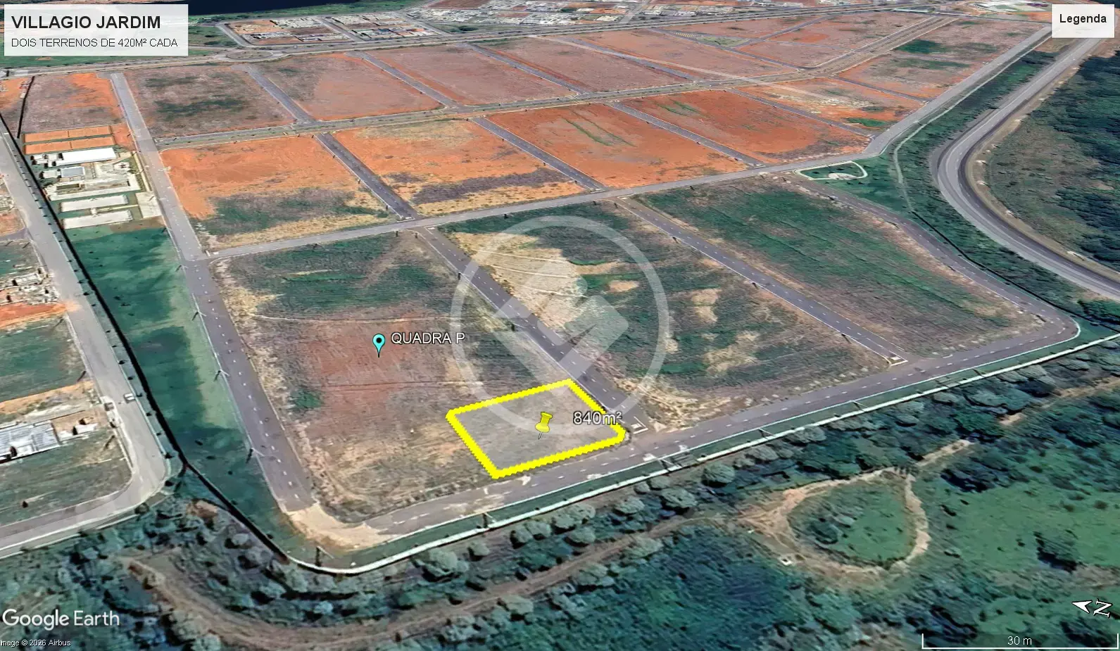 Imagem 1 - Terreno Condomínio em Setor Sul, Araxá - MG