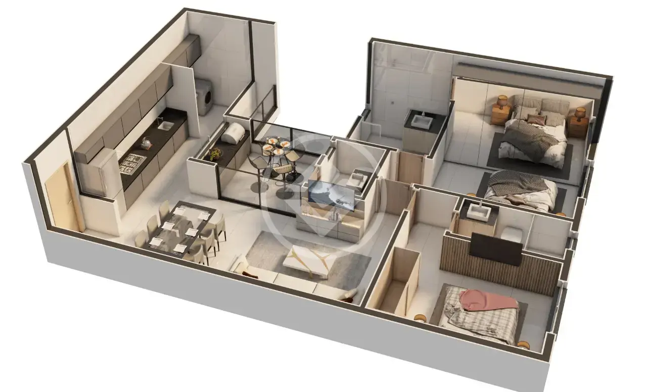 Imagem 1 - Apartamento em Guilhermina Vieira Chaer, Araxá - MG