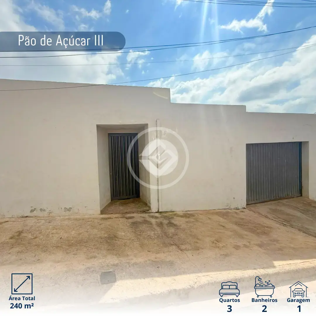 Imagem 1 - Casa em Loteamento Novo Pão de Açúcar, Araxá - MG