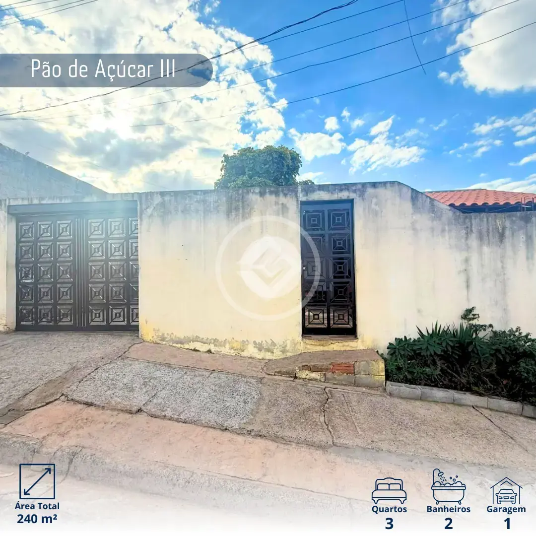 Imagem 1 - Casa em Loteamento Novo Pão de Açúcar, Araxá - MG
