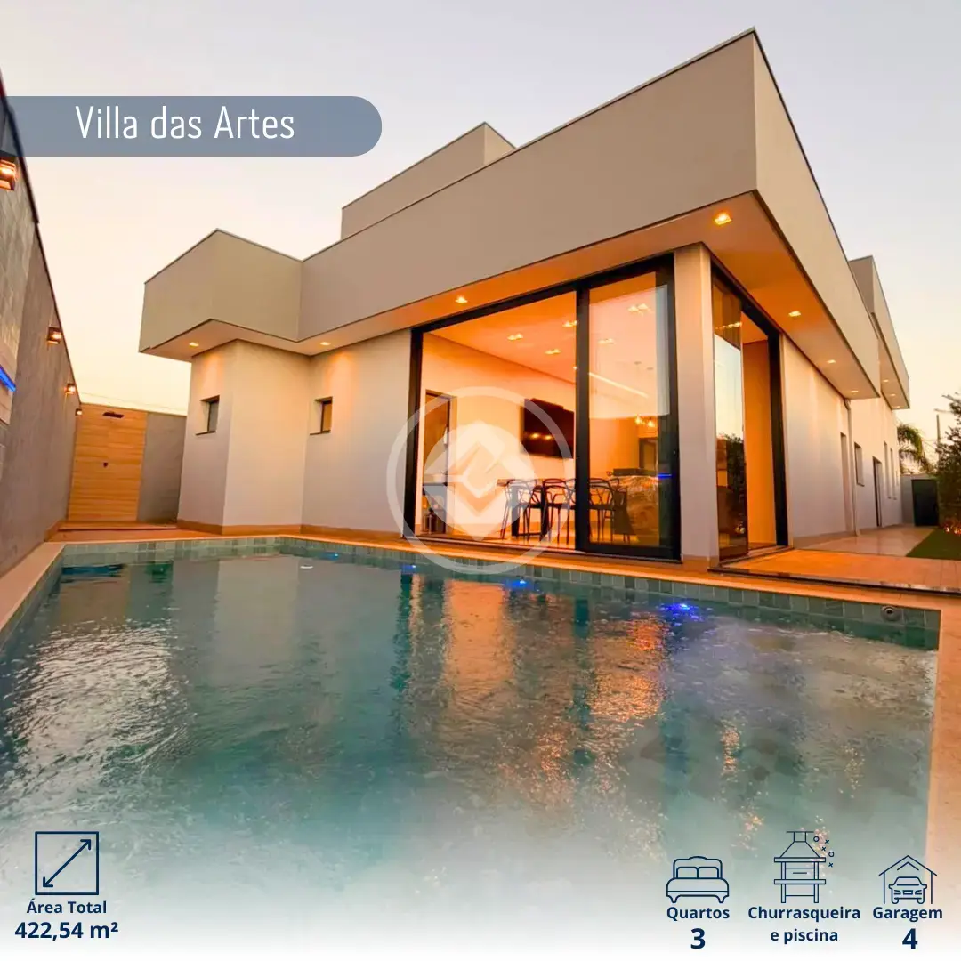 Imagem 1 - Casa Condomínio em Villa das Artes, Araxá - MG