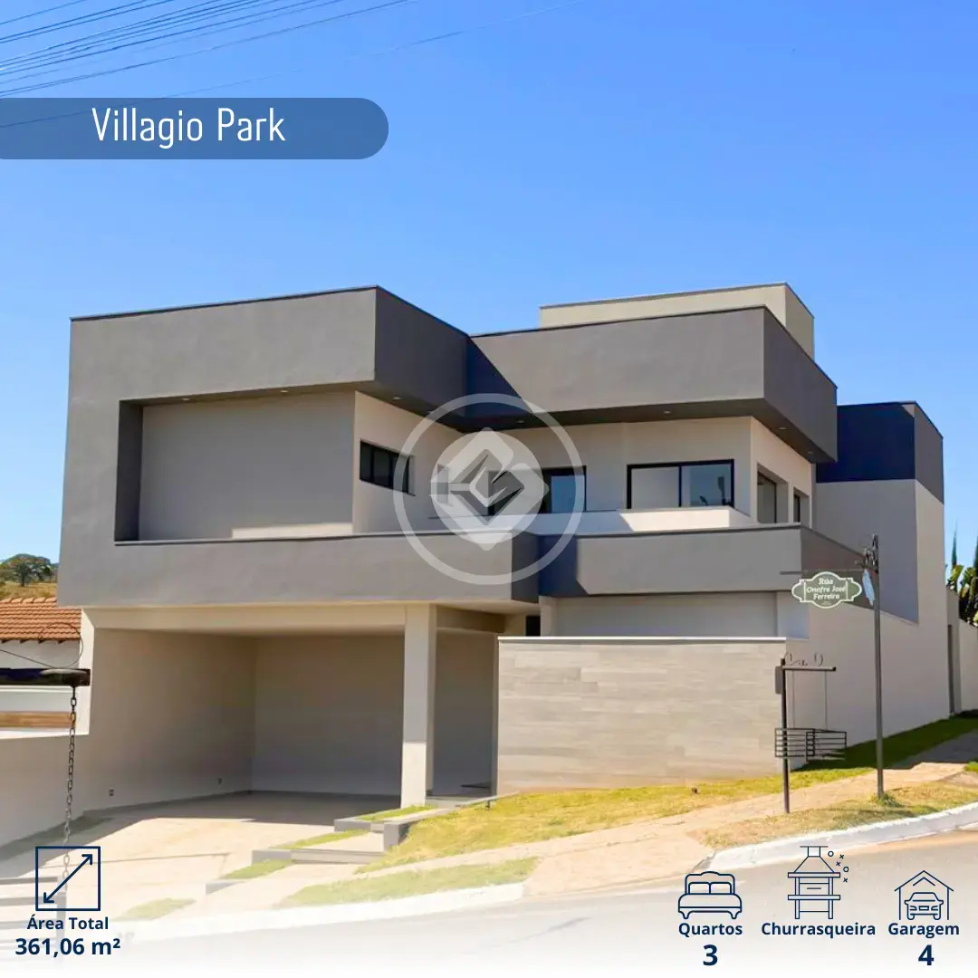 Imagem 1 - Casa em Loteamento Residencial Condomínio Villágio II, Araxá - MG