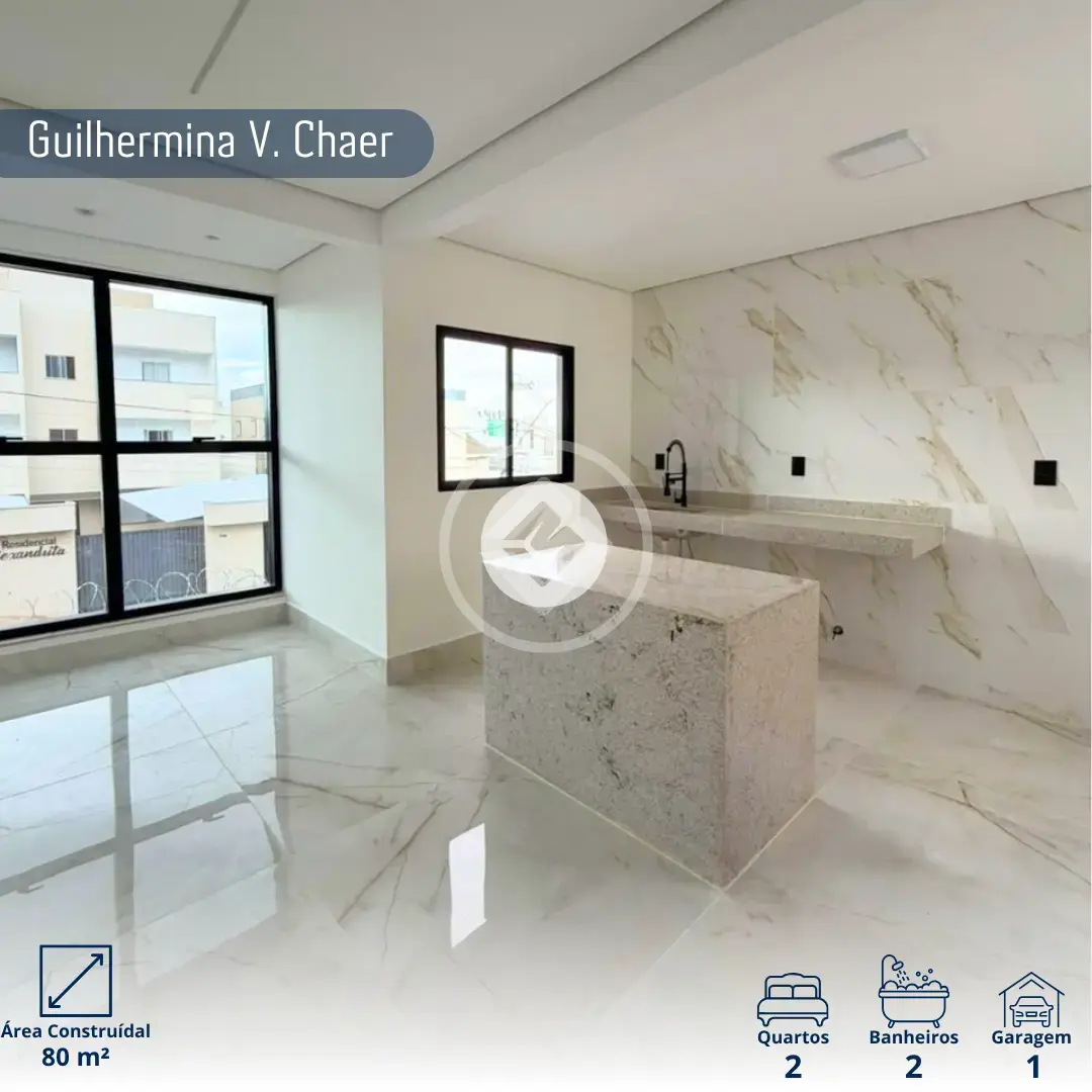 Imagem 1 - Apartamento em Guilhermina Vieira Chaer, Araxá - MG