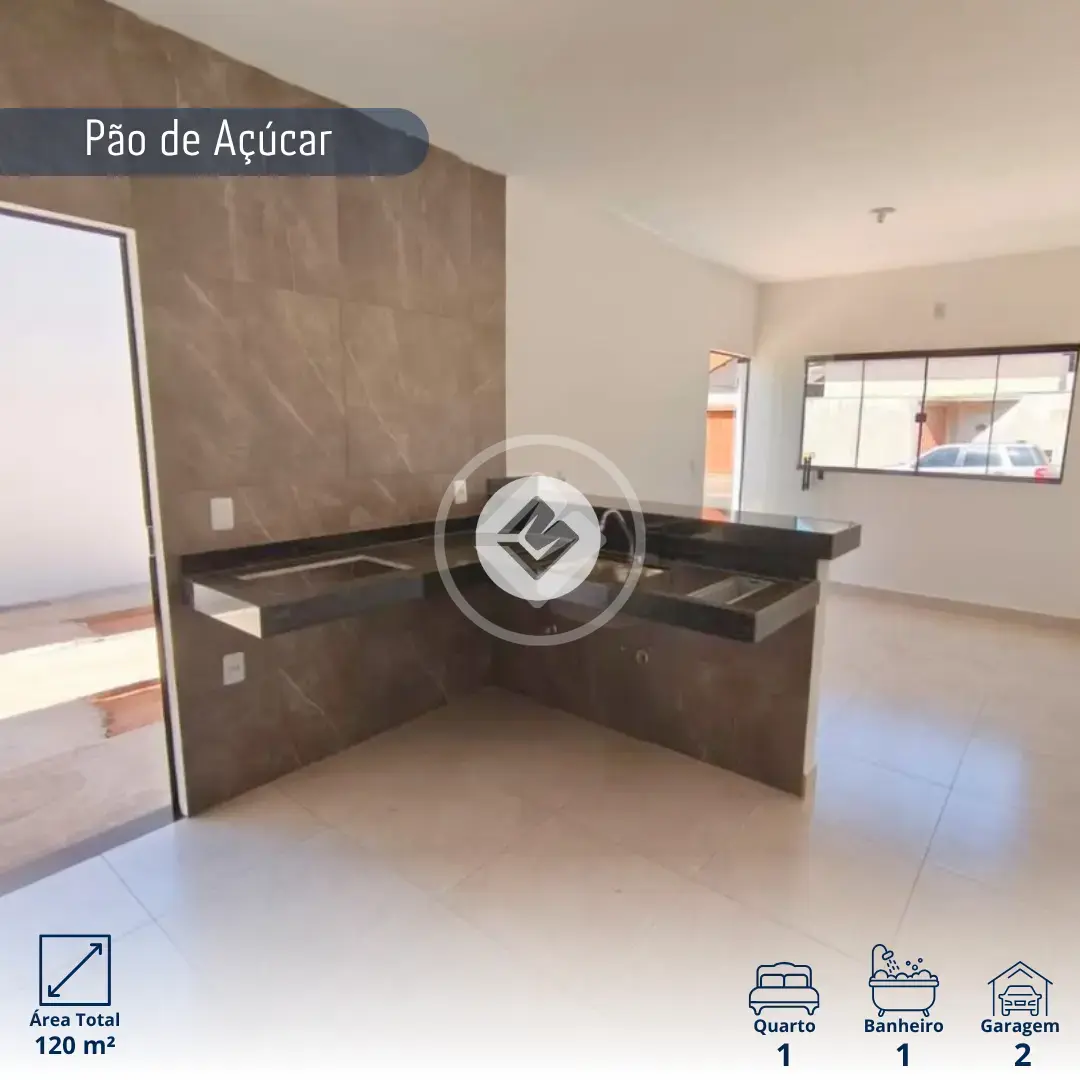Imagem 1 - Casa em Loteamento Novo Pão de Açucar, Araxá - MG