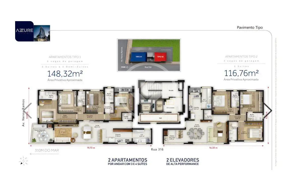 Imagem 2 - Apartamento em Meia Praia, Itapema - SC