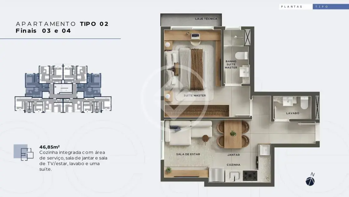 Imagem 1 - Apartamento em BELVEDERE, Belo Horizonte - MG