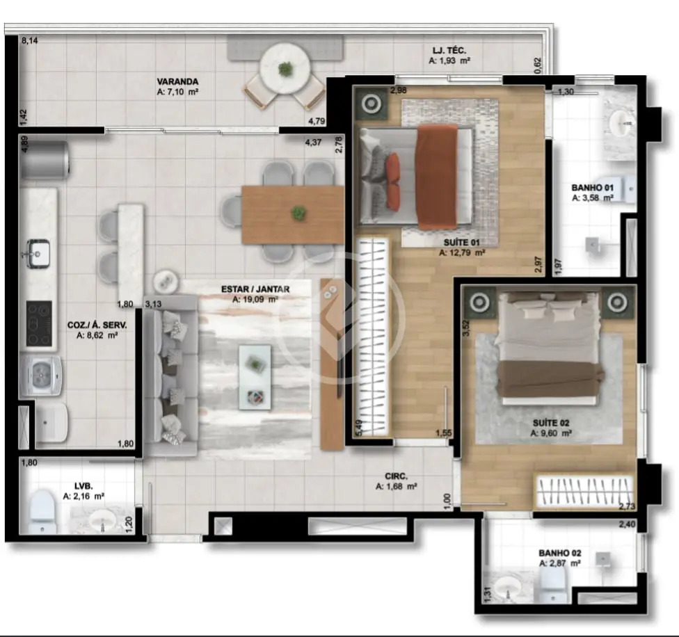 Imagem 3 - Apartamento em Setor Marista, Goiânia - GO