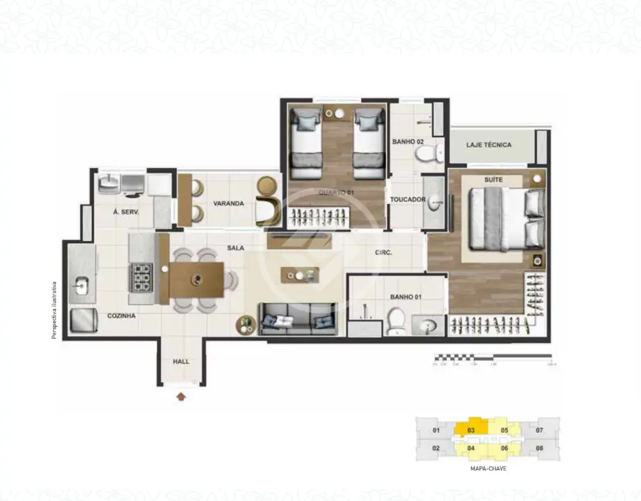 Apartamento AGUAS CLARAS, Brasília - DF — foto 1