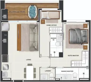 Apartamento Setor Bueno, Goiânia - GO — foto 1