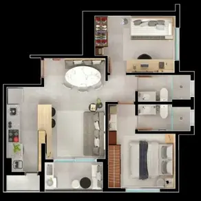 Imagem 2 - Apartamento em Setor Sudoeste, Goiânia - GO