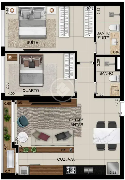 Imagem 1 - Apartamento em Serrinha, Goiânia - GO