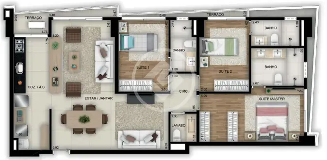Imagem 1 - Apartamento em Setor Bueno, Goiânia - GO