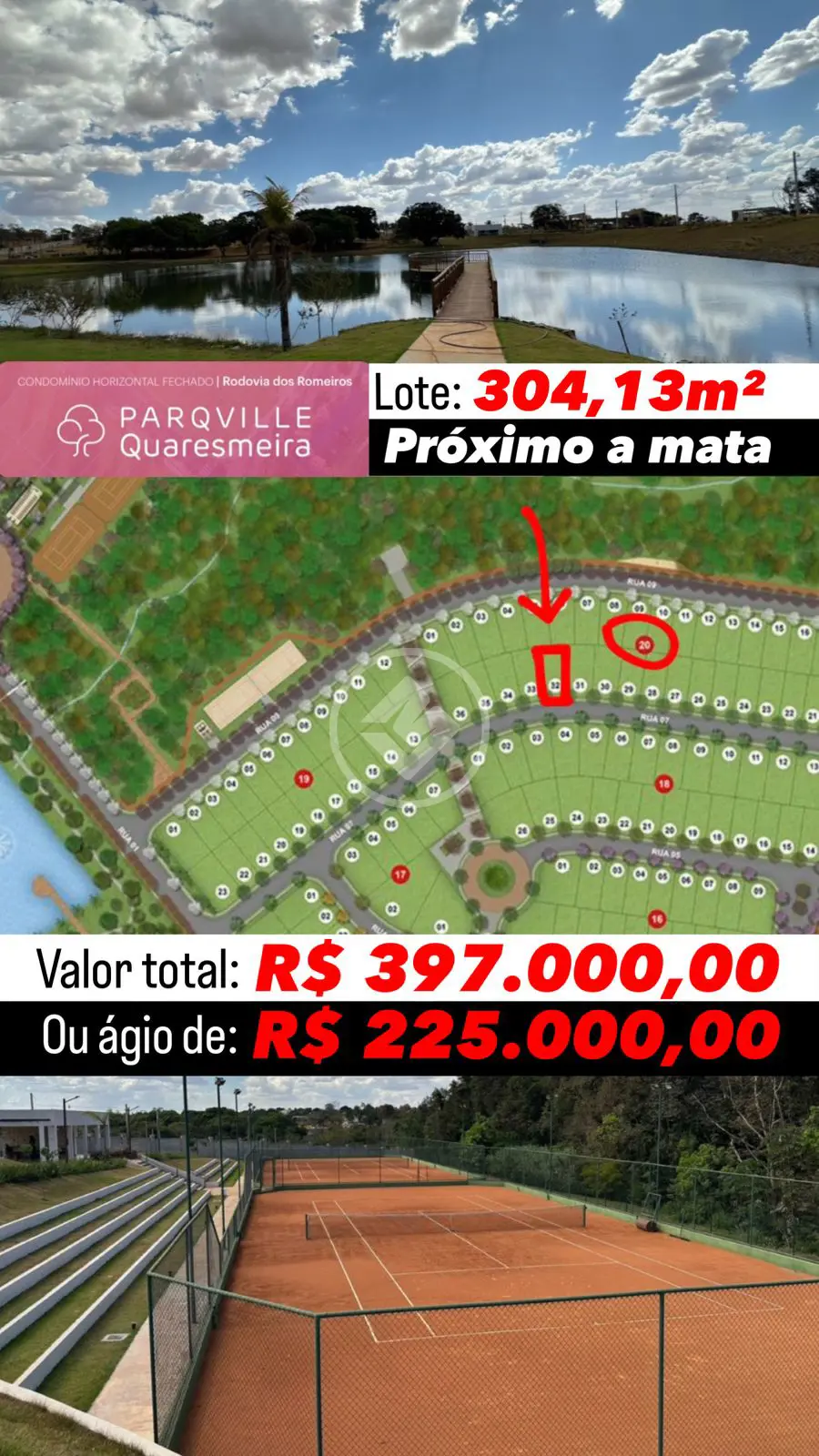 Imagem 1 - Terreno Condomínio em Parqville Quaresmeira, Trindade - GO