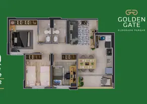Imagem 2 - Apartamento em Residencial Parque Oeste, Goiânia - GO