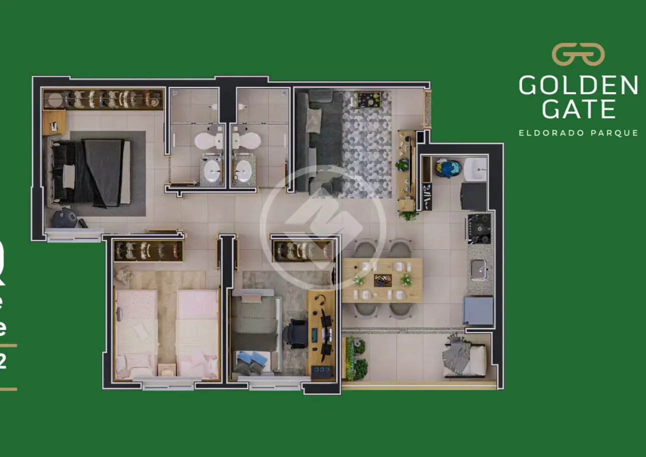 Imagem 2 - Apartamento em Residencial Parque Oeste, Goiânia - GO