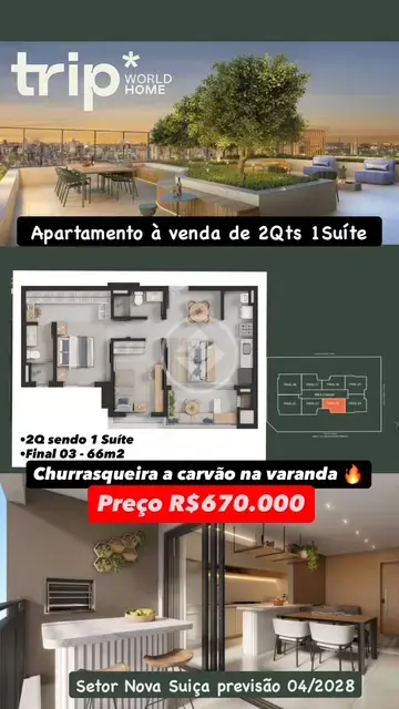 Imagem 1 - Apartamento em Nova Suiça, Goiânia - GO
