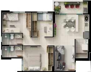 Apartamento Setor Bueno, Goiânia - GO — foto 1