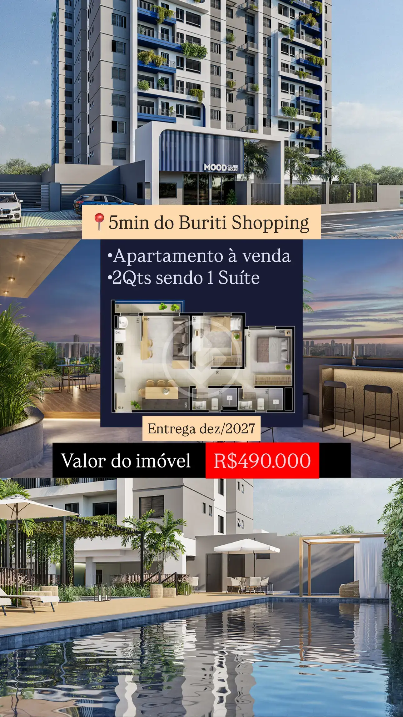 Imagem 1 - Apartamento em Parque Primavera, Aparecida de Goiânia - GO
