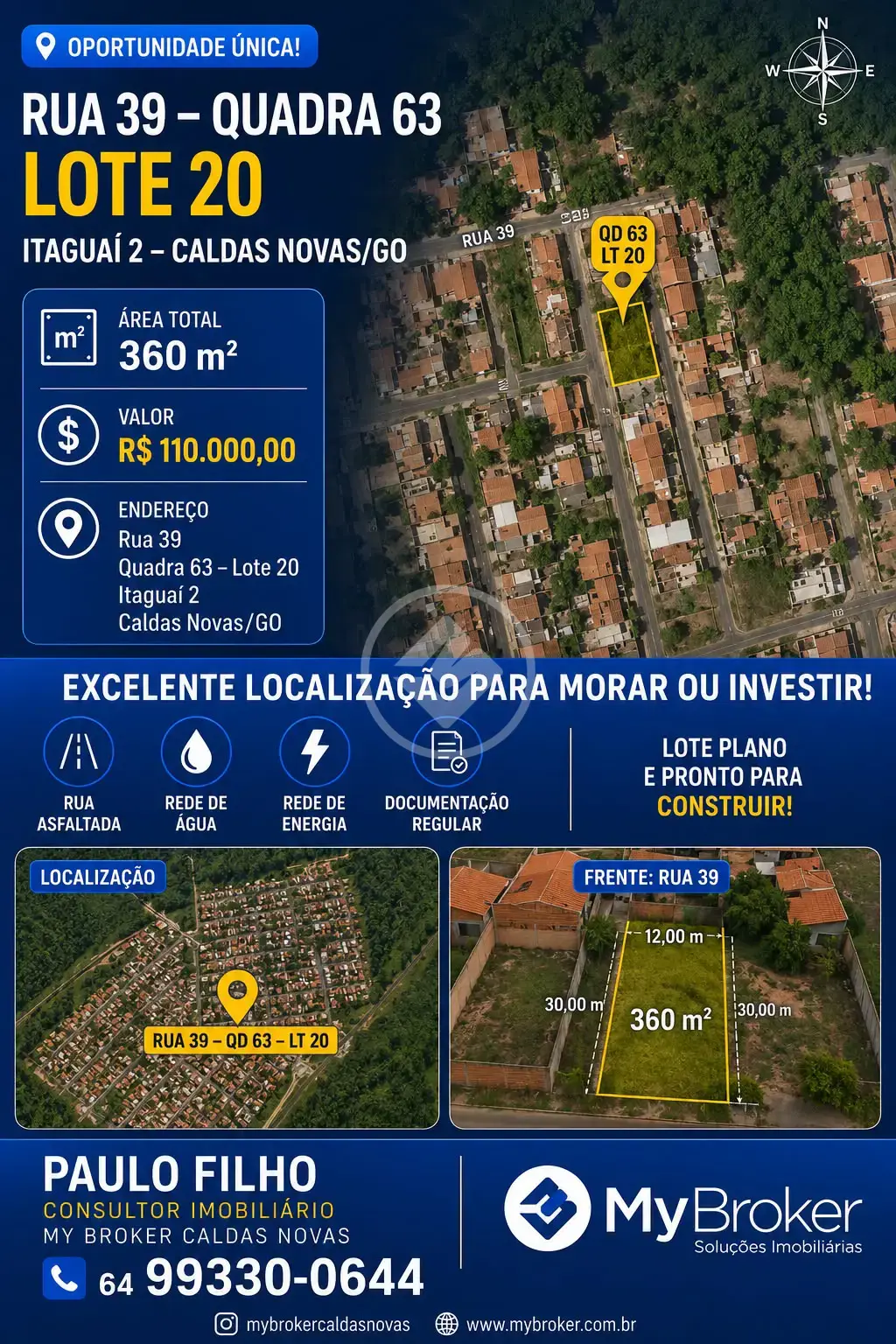 Imagem 1 - Terreno em Estância Itaguaí, Caldas Novas - GO