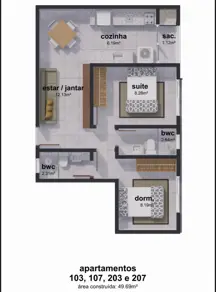 Imagem 2 - Apartamento em Ribeirão da Ilha, Florianópolis - SC