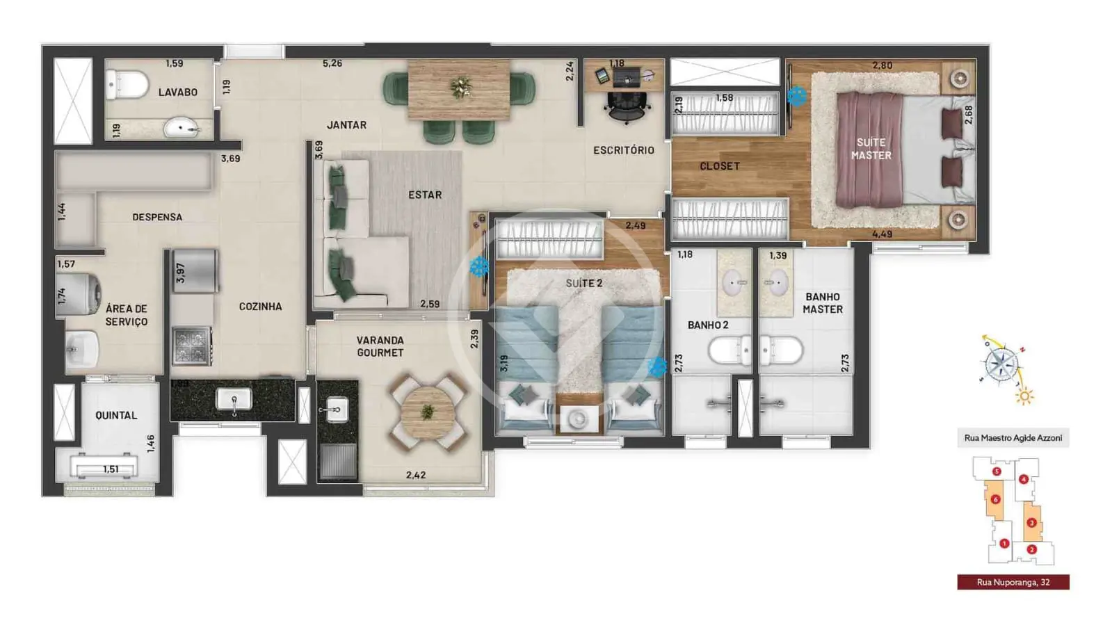 Imagem 1 - Apartamento em Chácara da Barra, Campinas - SP