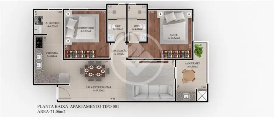 Imagem 3 - Apartamento em Country, Cascavel - PR