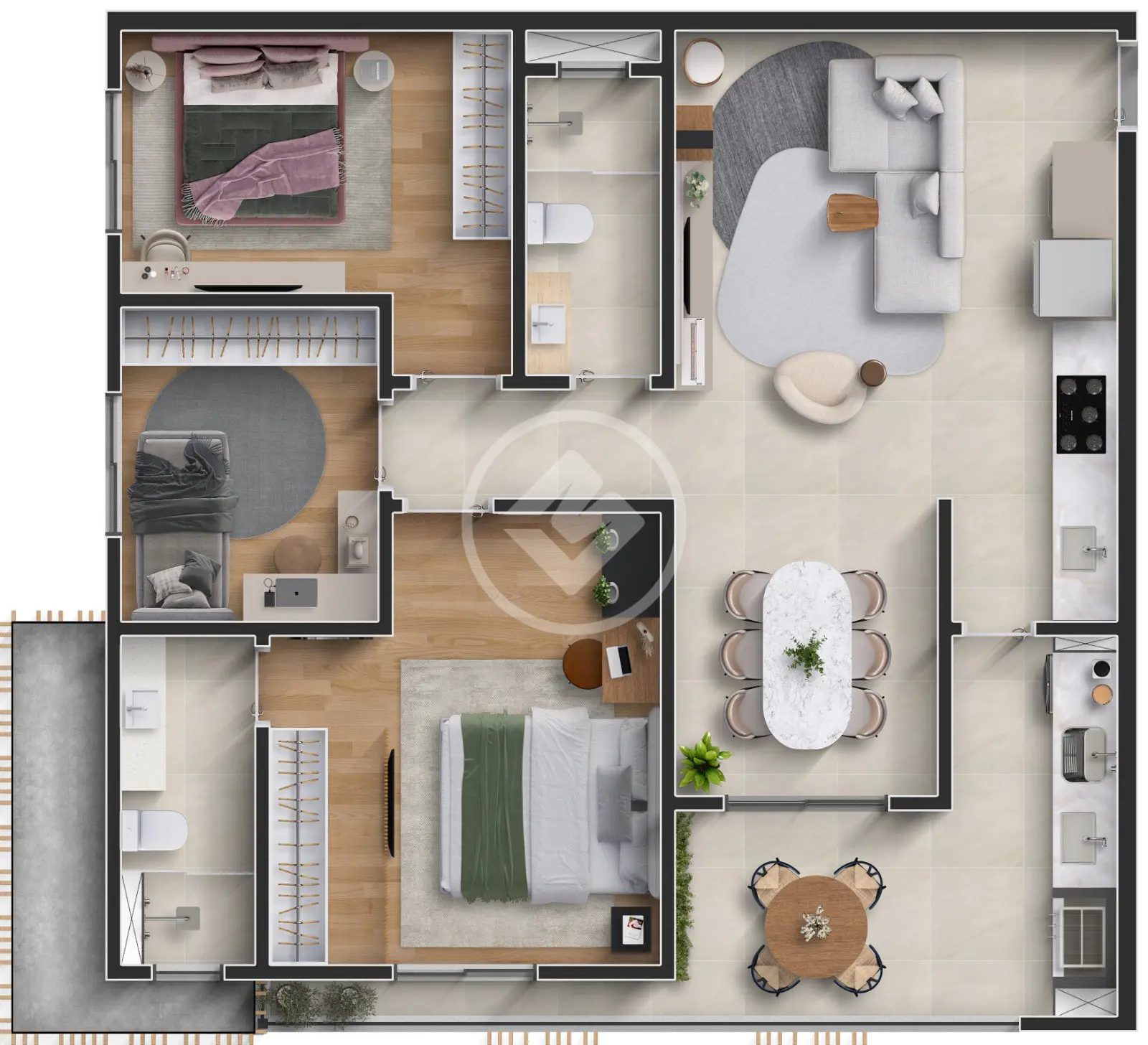 Apartamento Bairro São Cristóvão, Cascavel - PR — foto 2
