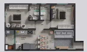 Apartamento Pioneiros Catarinenses, Cascavel - PR — foto 2