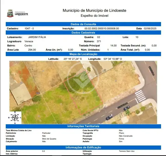 Imagem 2 - Terreno em Centro, Lindoeste - PR
