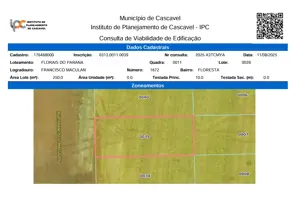 Terreno Floresta, Cascavel - PR — foto 1