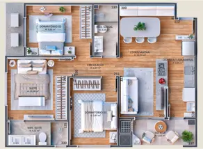 Imagem 2 - Apartamento em São Cristóvão, Cascavel - PR