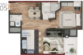 Apartamento Centro, Chapecó - SC — foto 2